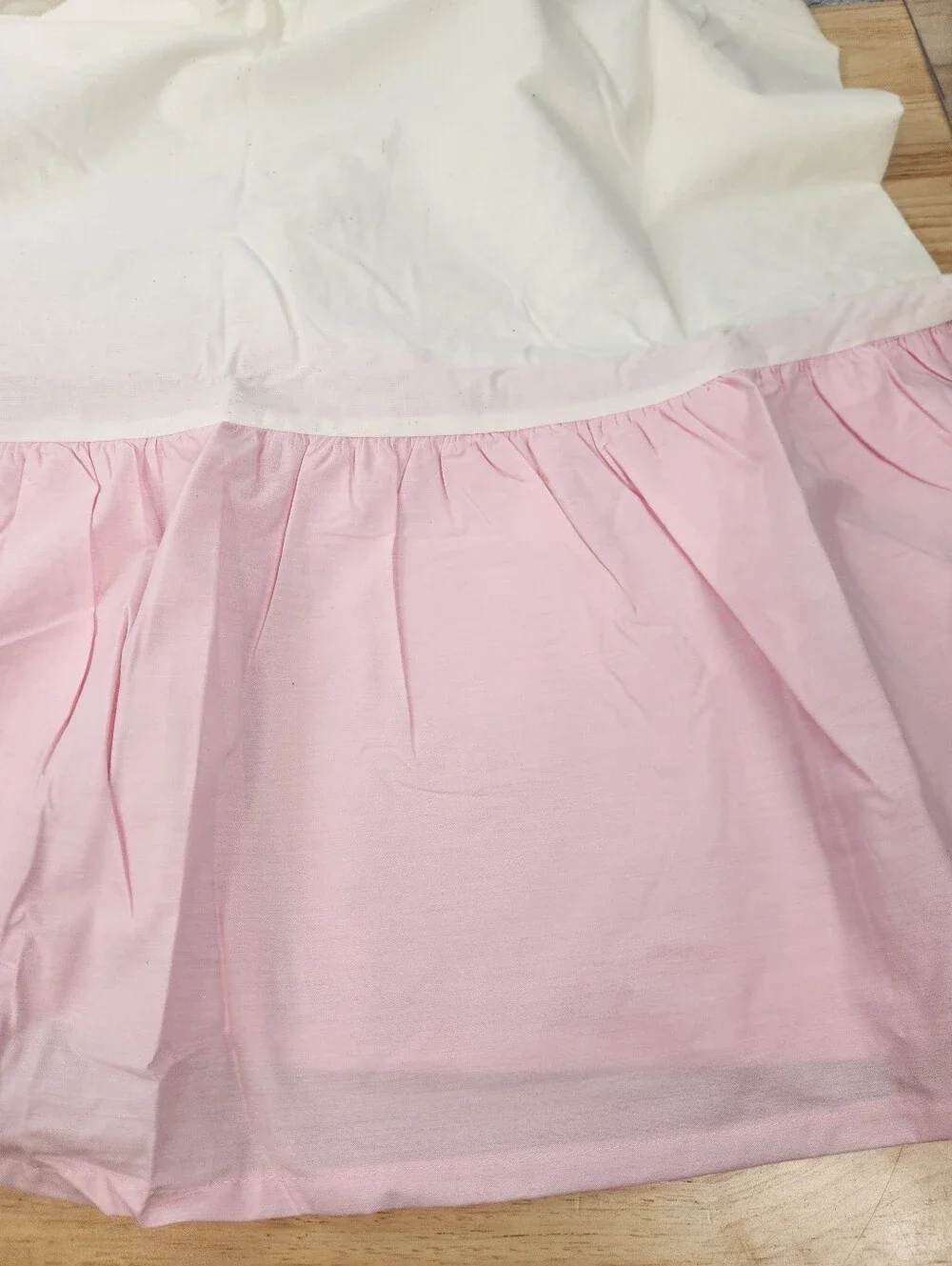 Pottery Barn Kids Light Pink Baby Crib Bed Skirt 28